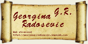 Georgina Radošević vizit kartica